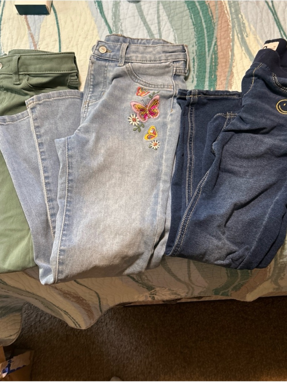Lot of 3 girls jeggings from kohls size 12